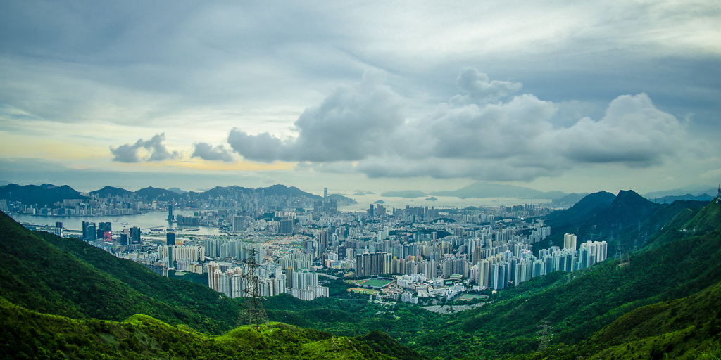 Cityscape from Kowloon Peak, Hong Kong