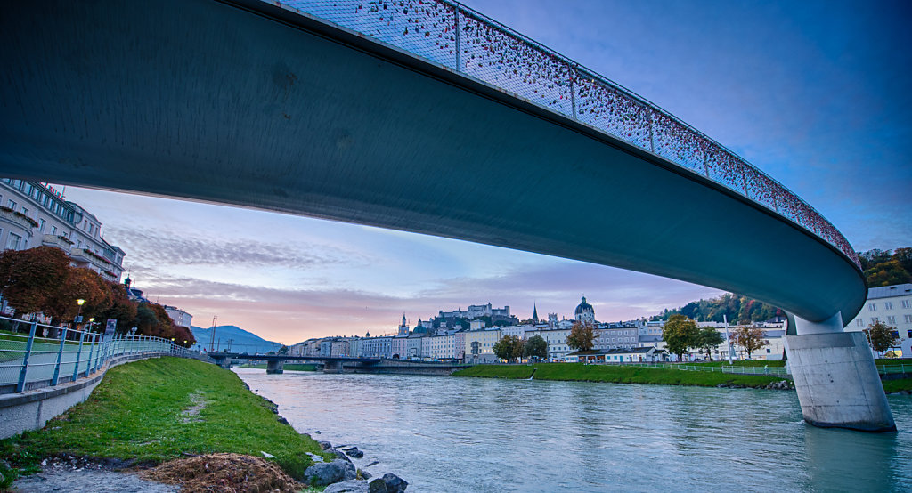 Sunrise at Makartsteg, Salzburg, Austria